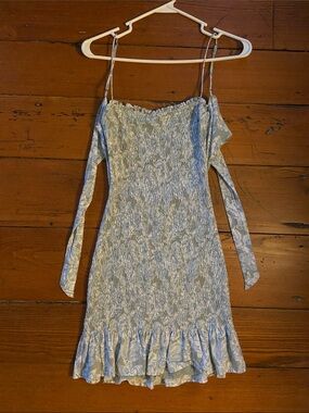 Abercrombie & Fitch Blue and White Mini Dress XXS P